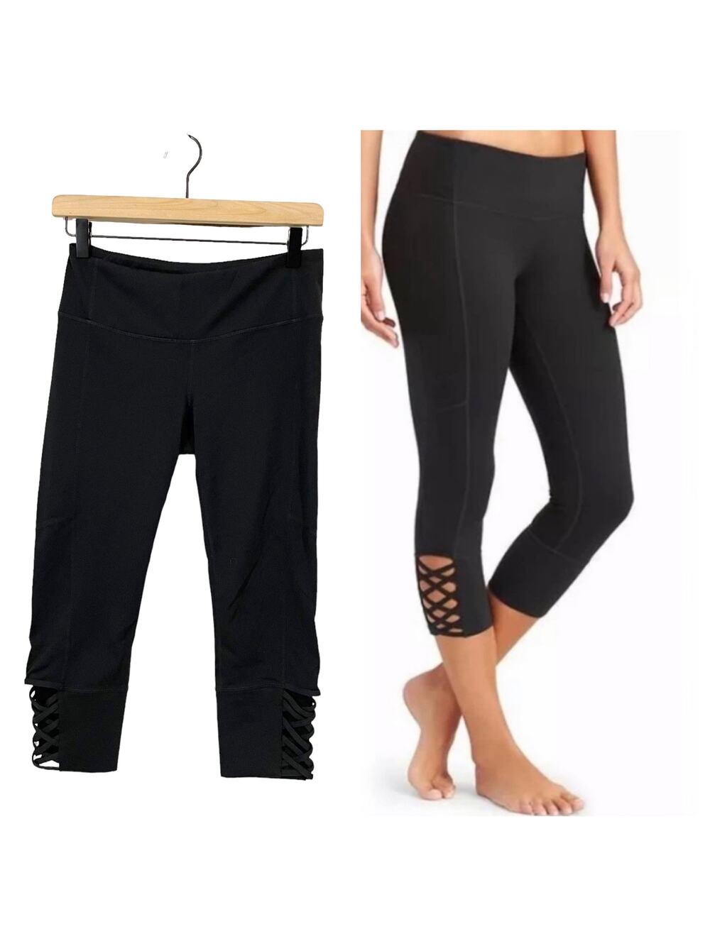 Athleta Mind Over Mat Capri Tight - Black - Small